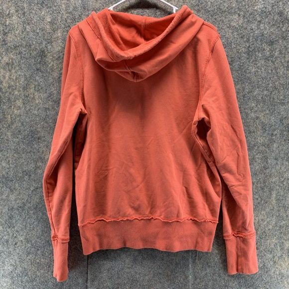 Ralph Lauren Sweater Women's Extra Large Ladies Orange Full Zip Hoodie Vintage - Picture 8 of 11